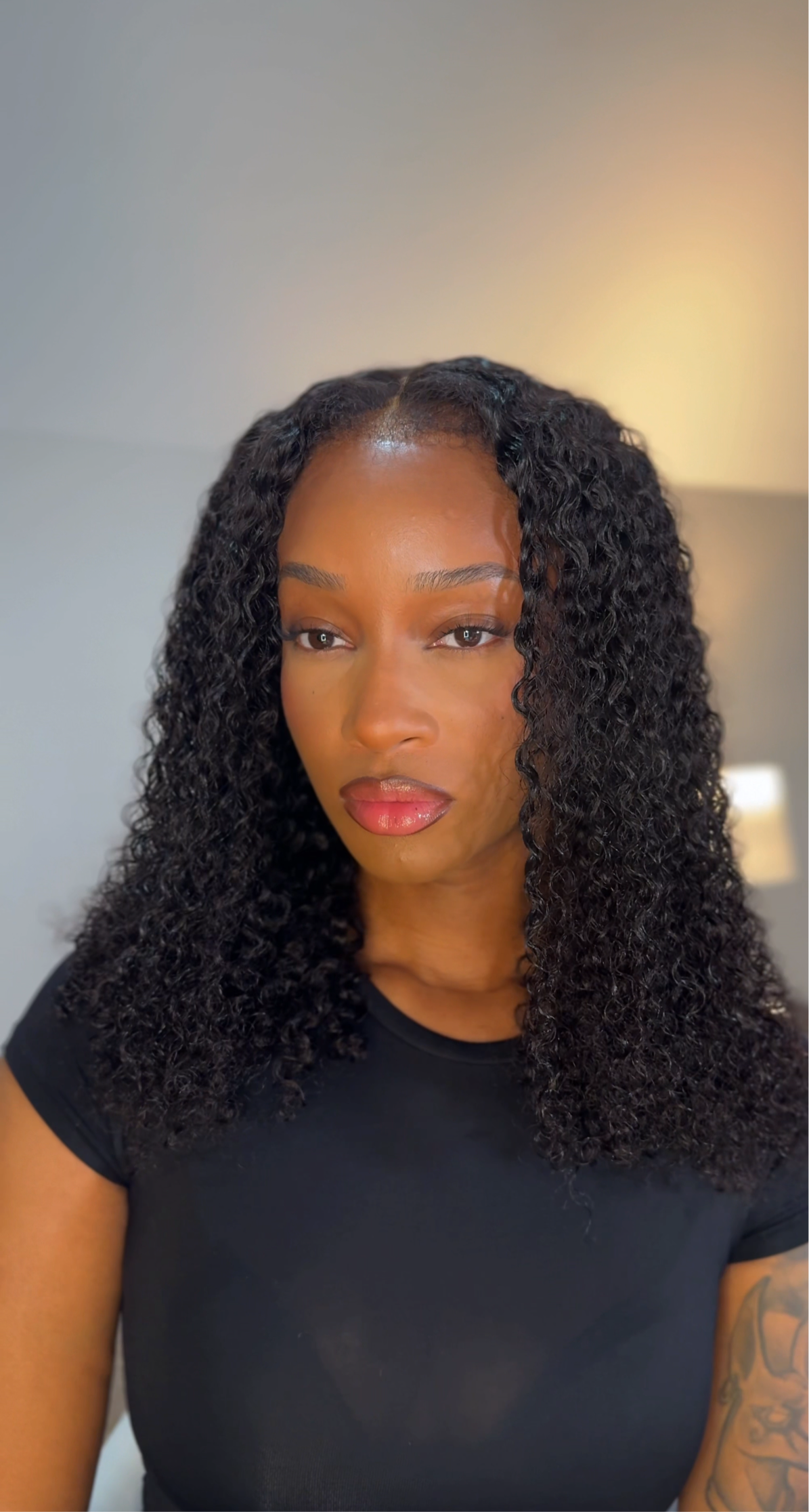 20”Curly Pull & Go 360 Invisible Adjustable Strap Glueless HD Lace Wig Lagos hairline