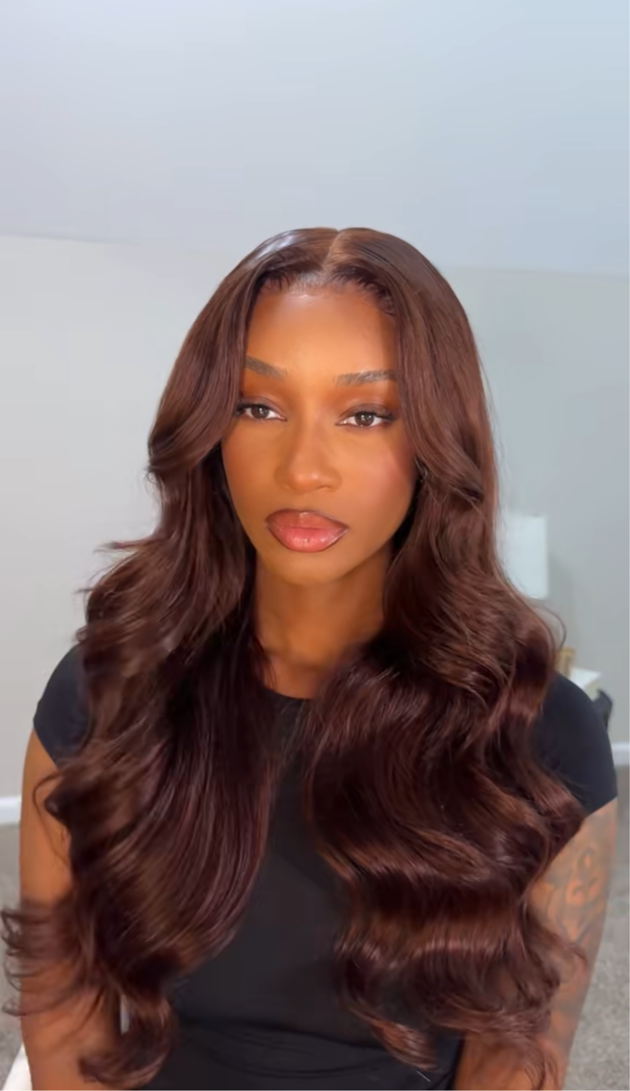 24” 13x4 chestnut brown bodywave hd lace wig