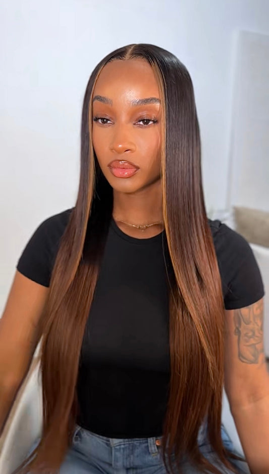 13x6 HD blonde balayage 26” wig